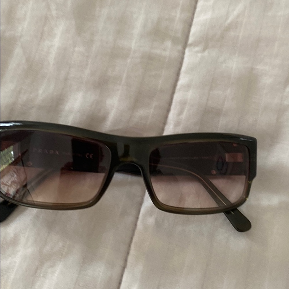 Prada Sunglass, Brown-Grey"Dated" Not Worn W/Scrip - image 4